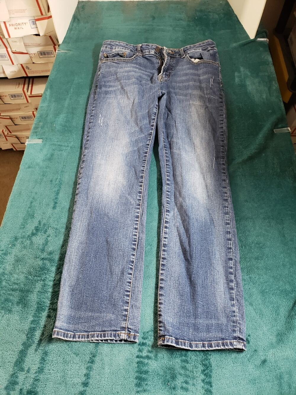 Aeropostale Jeans Size 30x30 Mens Blue Pants Stretch Denim Mid Rise Straight